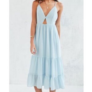 Kimchi Blue midi tiered dress NWT